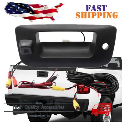 For Chevy Silverado/GMC Sierra Rear View Backup Tailgate Handle Camera 2007-2013
