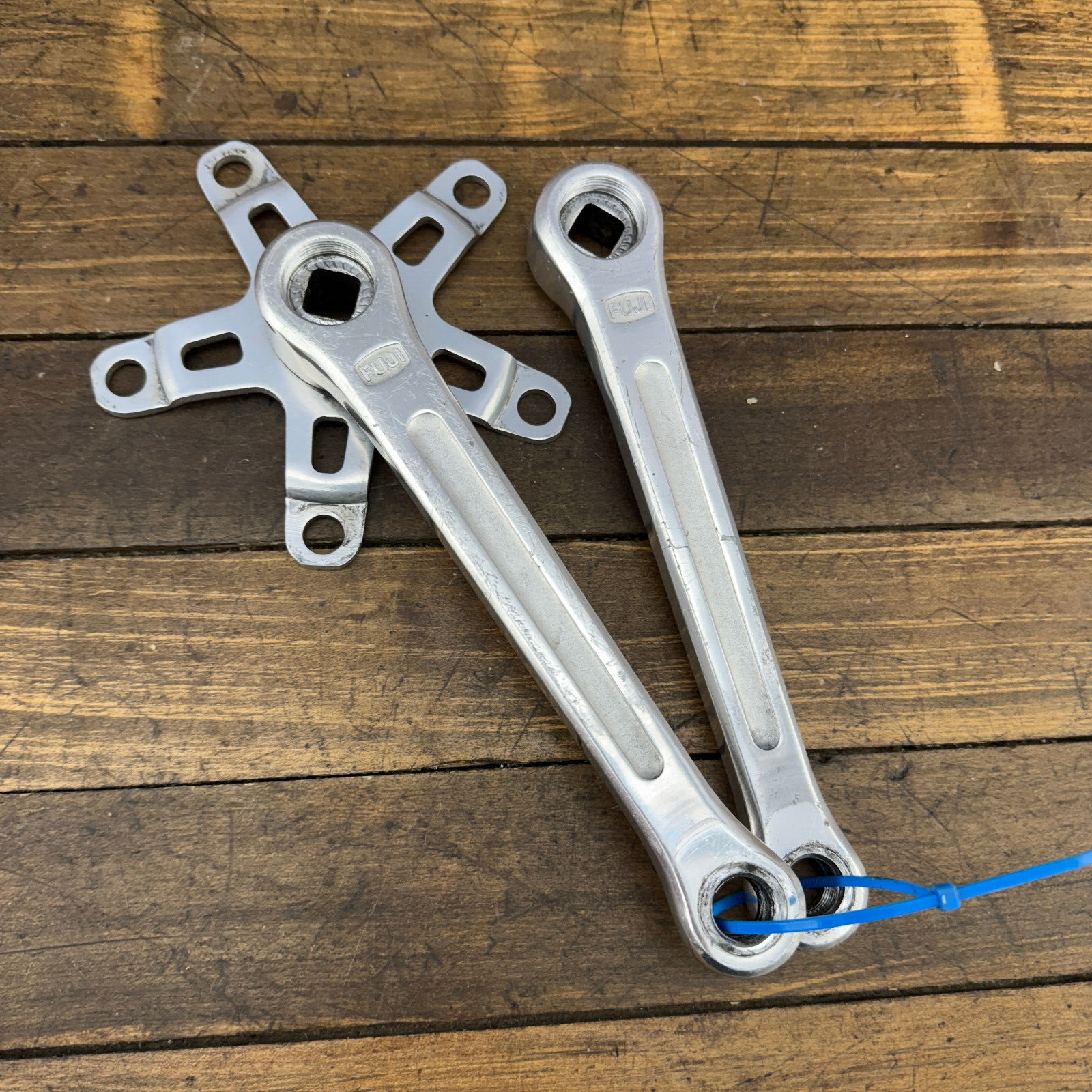 Old School BMX Fuji Crank Set 171 mm Vintage 5 arm 110 BCD Sugino