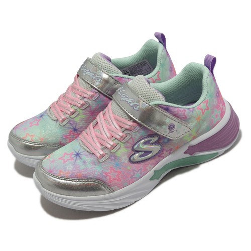 Skechers S Lights-Star Sparks Разноцветные белые детские дошкольные повседневные 302324-LSMLT