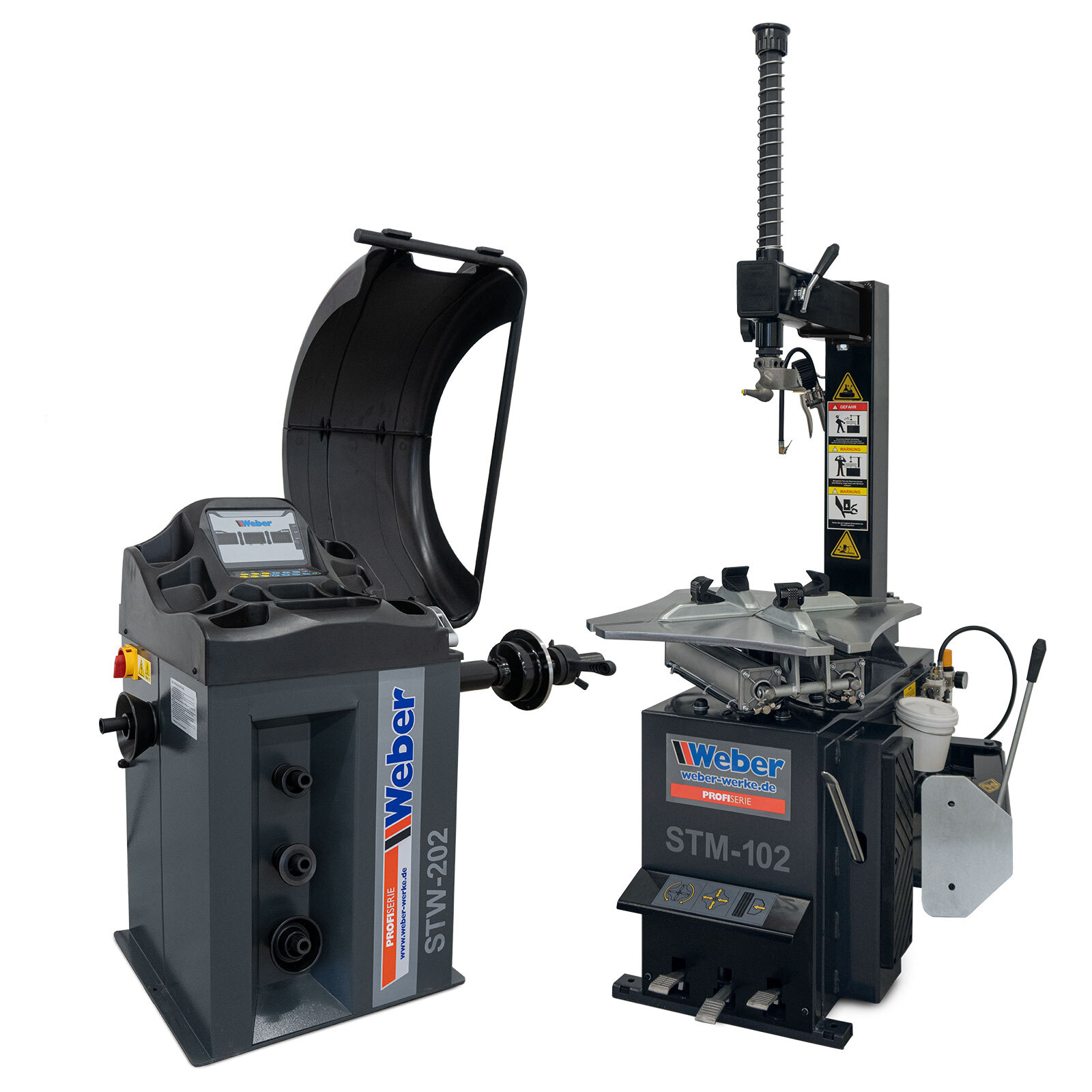 Weber PKW Montiermaschine STM-102 Wuchtmaschine STW-202 Reifendienst Paket