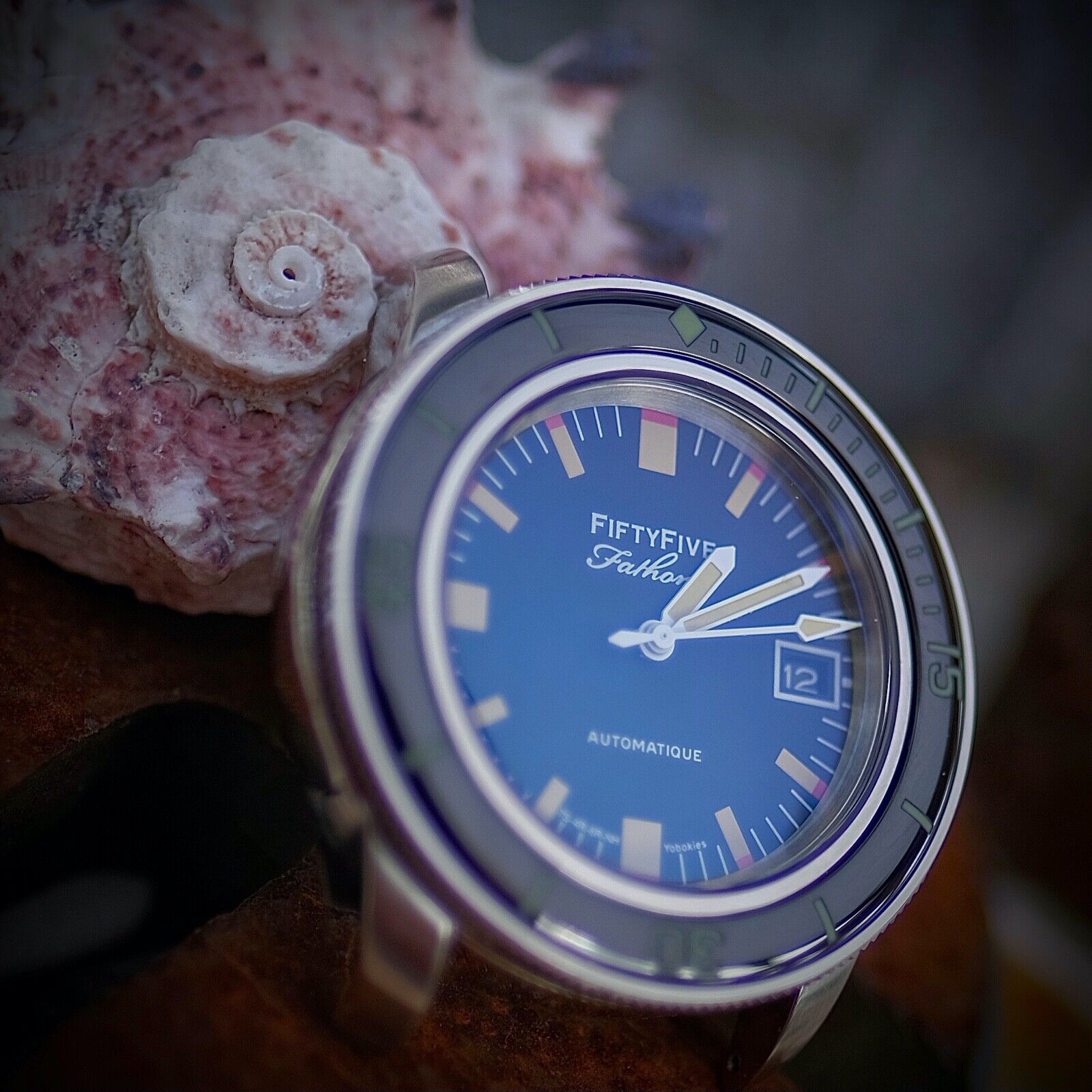 Pre-owned Müller&son Watch "barakuda" Awesomemod Made From Seiko Snzh Fifty Five Fathoms