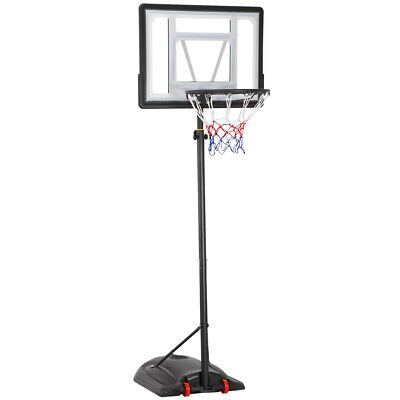 Adjustable Basketball System Hoop Backboard Yard Outdoor Kids Sports with Wheels