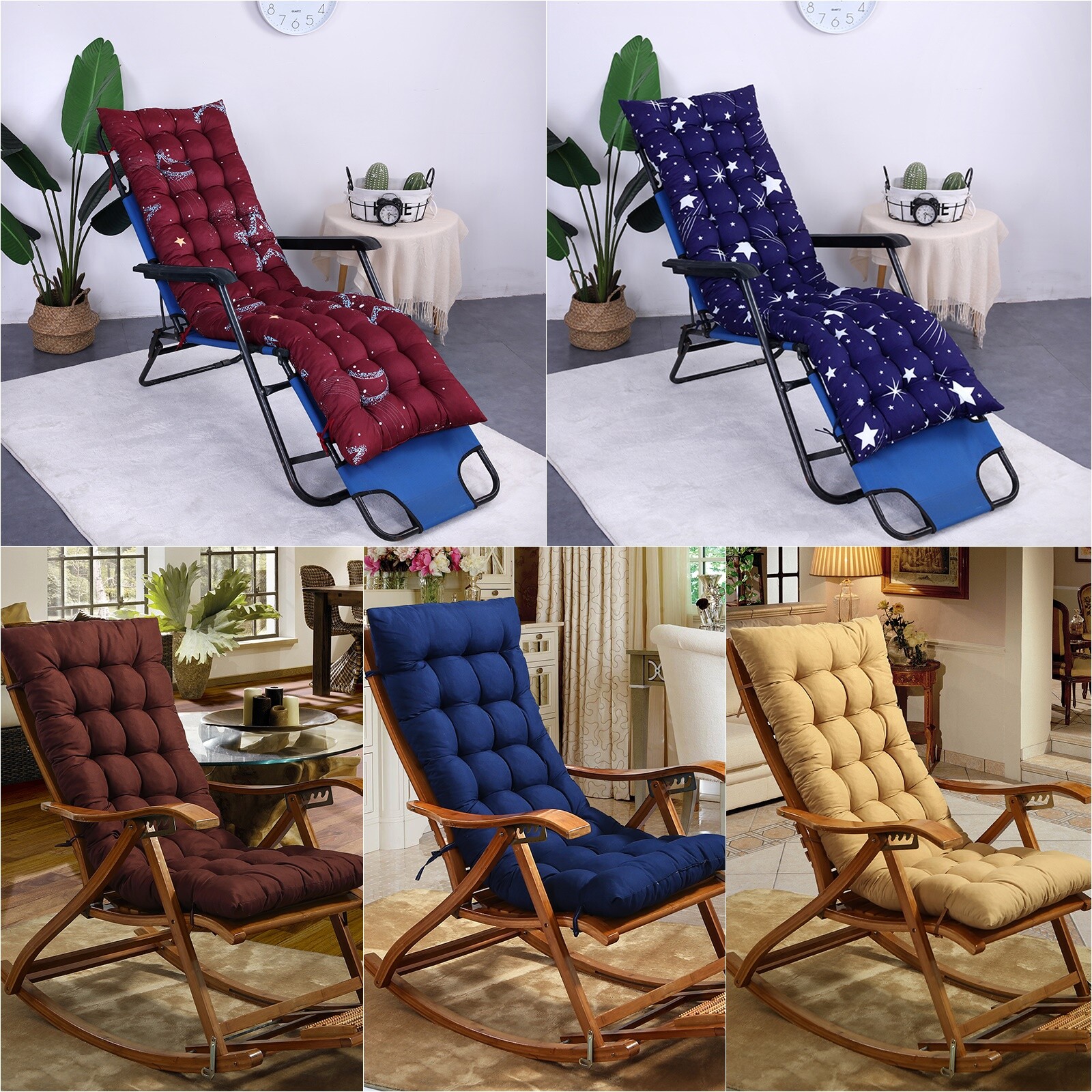 Cushion Chaise Pad Rocking Recliner Patio Bench Swing Seater