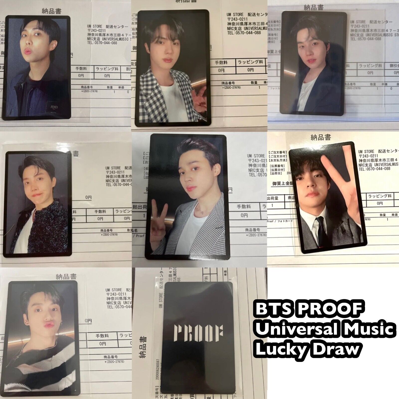 BTS Proof Universal music store Japan Limited Official Lucky BTS Proof Universal music store Japan Limited Official Lucky