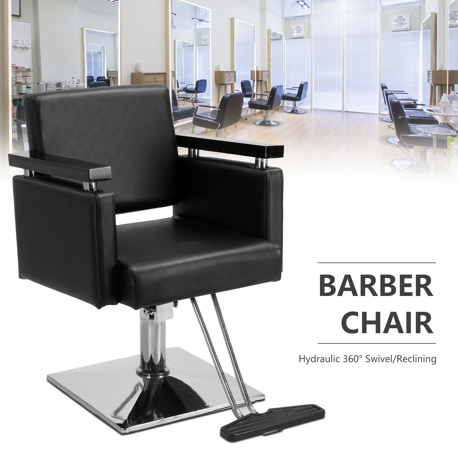 Classic Hydraulic Barber Chair Salon Hair Styling Beauty Spa