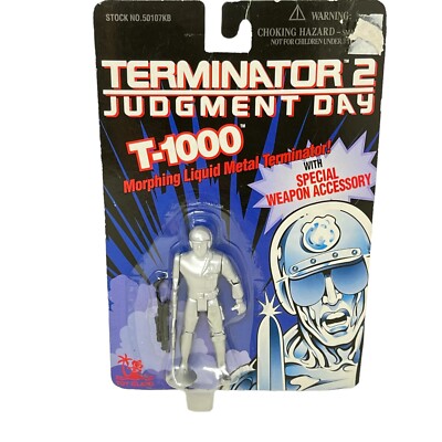 Vintage Terminator 2 Judgement Day T-1000 Figure On Card 1995