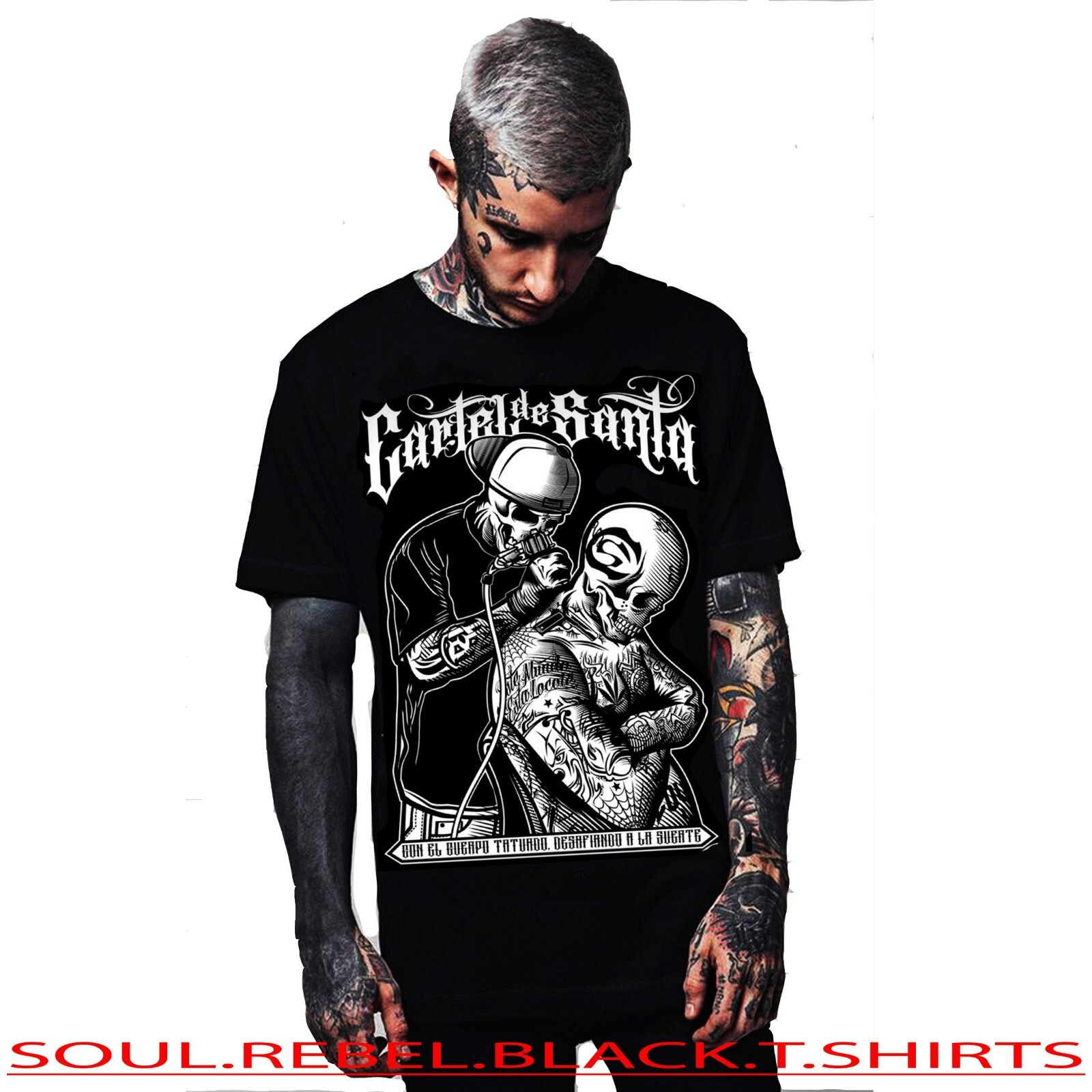 Suntee×Us×Sicario Cartel L/S T-Shirt XL Sicario T-shirt Chicano Cholo Gangsta Vato Loco Gangsters