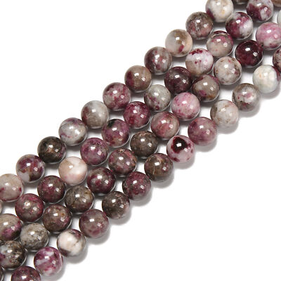 Natural Eudialyte Smooth Round Beads Size 6mm 8mm 10mm 15.5'' Strand