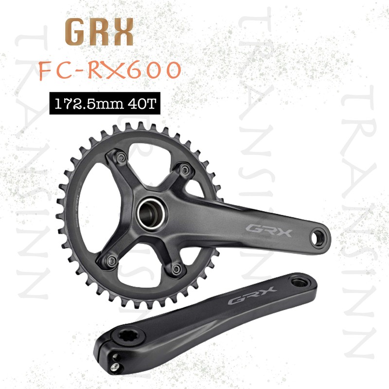 NEW Shimano GRX FC-RX600 Crankset 1x11Speed 172.5mm 40T wo/BB Road
