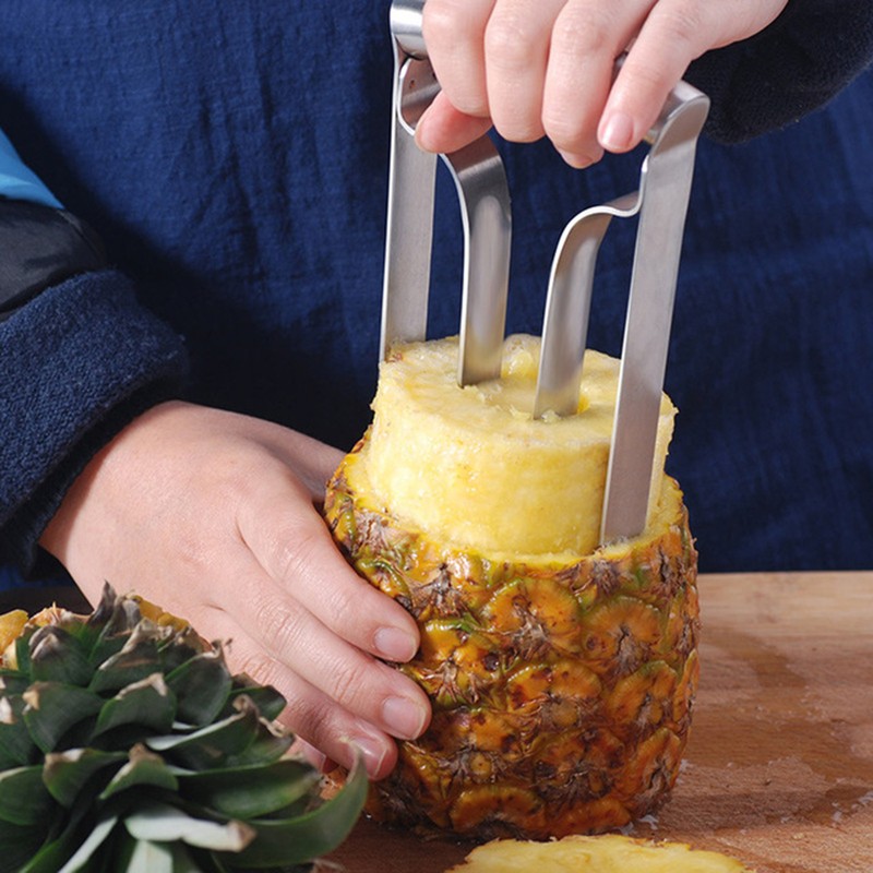 Pineapple Corer Slicer Cutter Eye Peeler Fruit Stainless Steel Tool