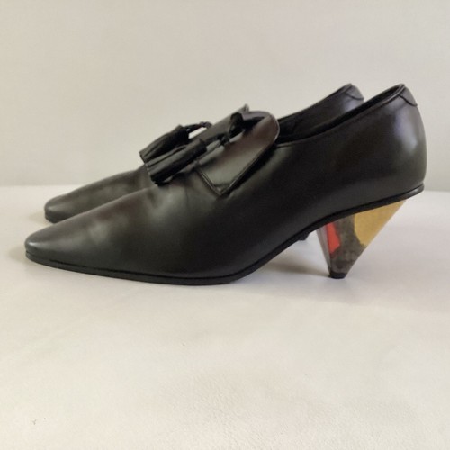 靴 Celine Phoebe Philo shoes size 39 CELINE Phoebe Philo Navy Blue Patent Mary Jane Quilted