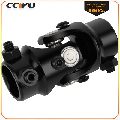 CCIYU 1'' DD X 3/4-30 Splines Black Universal Steering U-Joint Universal Joint