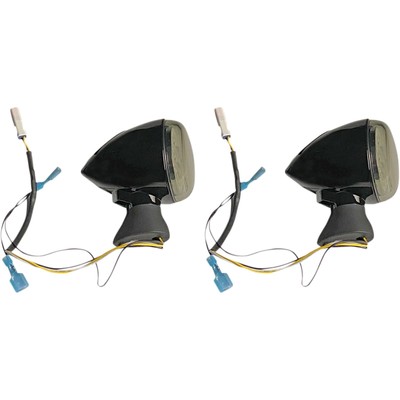 Custom Dynamics Front LED Turn Signal Ringz - Black - Scout PB-SCOUT-AW-BS