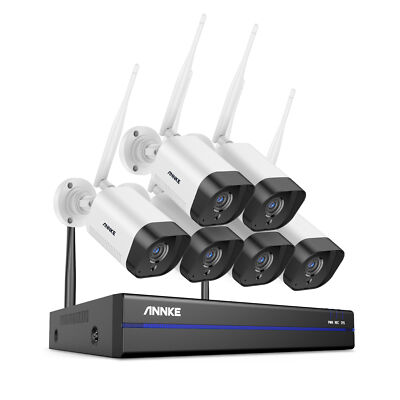 ANNKE Wireless 8CH 5MP NVR 3MP WiFi Security IP Camera System Two Way Audio AI