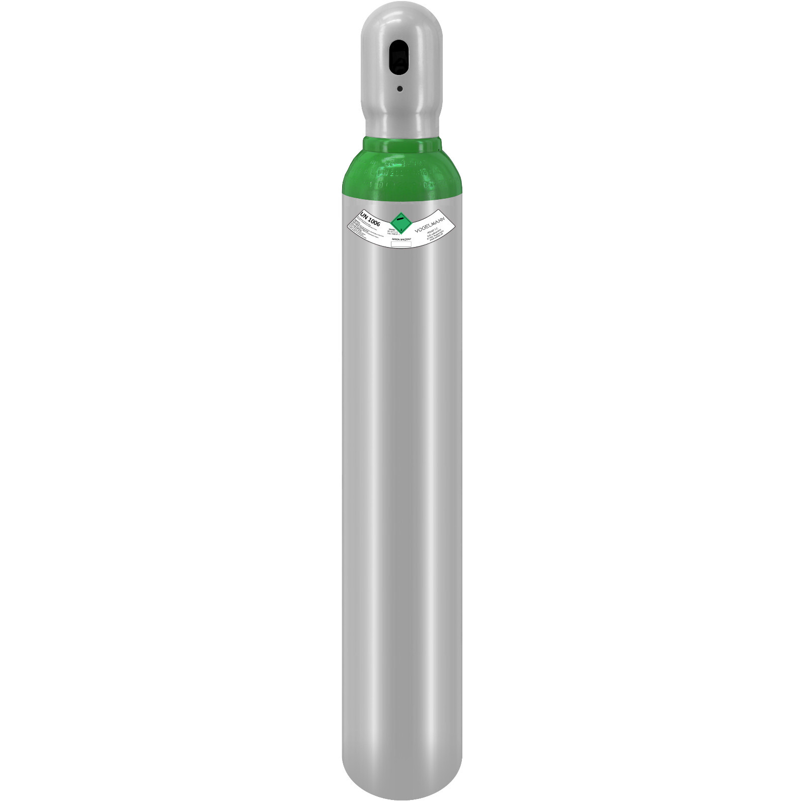 10-Liter Argon 4.8 Gasflasche (99,998%) - 200 Bar, Für WIG/MIG-Schweißen, Wiederbefüllbar