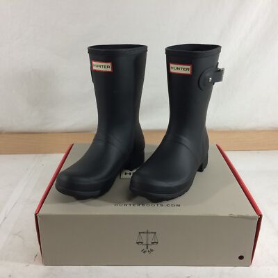 展示品美品 HUNTER ハンター ORIGINAL BACK SHORT Hunter Original Tour Short Boot, Black, W7 | eBay