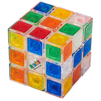 Rubik s Crystal New Transparent 3x3 Cube Classic Color-Matching Problem-Solvi...