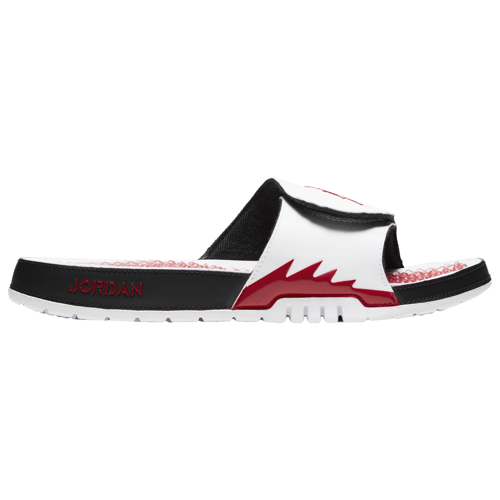 Men's Jordan Hydro 5 Retro Slide White/Fire Red-Black