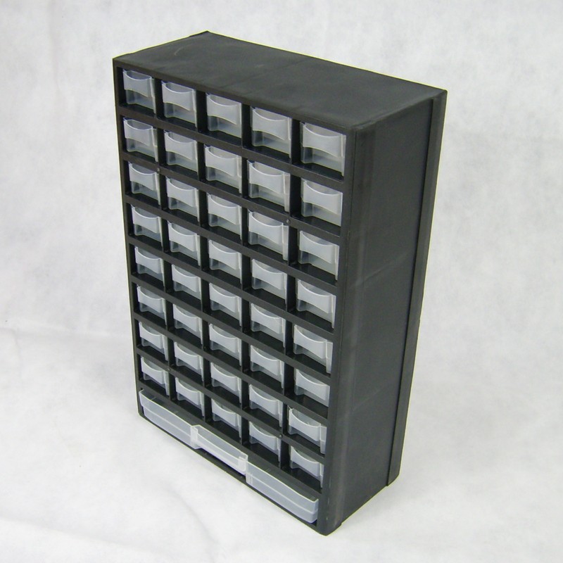 Sortimentskasten Kleinteilemagazin 41 FÃ¤Cher Kleinteile Sortierkasten Schubladen