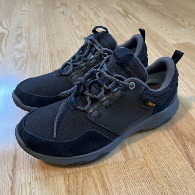 Teva Arrowood Venture Shoes Mens 8.5 Black Waterproof Trail Running Hiking *NEW*
