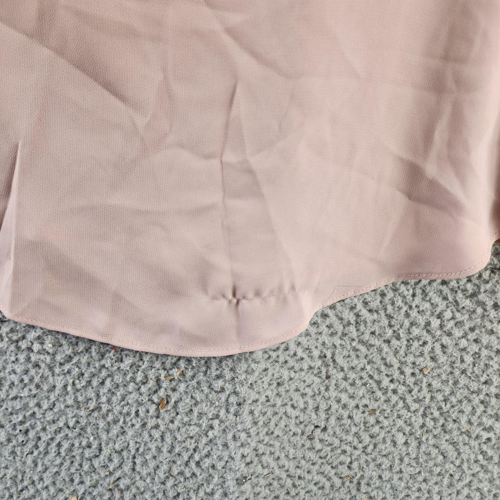 Milano Collared Henley Blouse Women's Medium Mauve Solid Long Sleeve Pullover - Picture 11 of 17