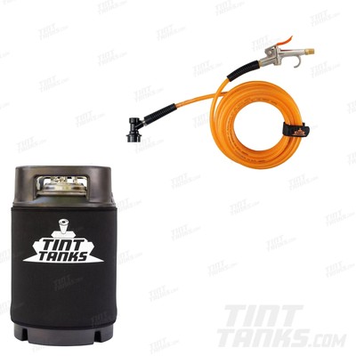 2.5 or 5 Gallon Window Tint Mounting Solution Sprayer Tank + 25ft Straight Hose
