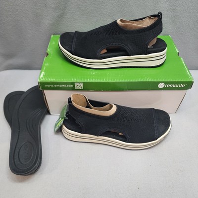 Remonte Jocelyn 55 Black Woman's Size US 8 EU 39 - New In Box with extra soles