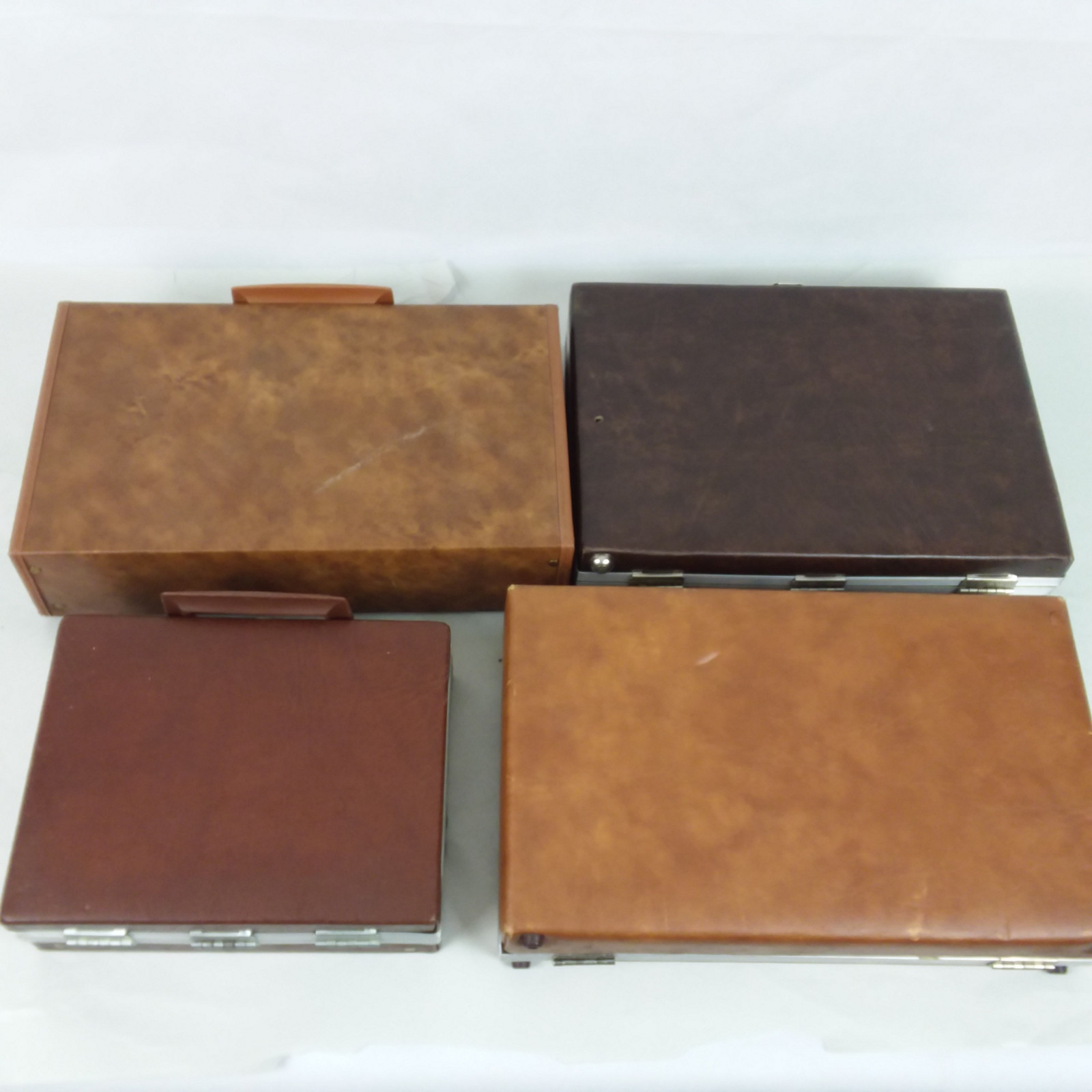 Cassete Tape Carry Case Lot of x4 Brief Case Style Savoy
