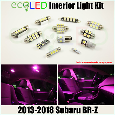 Fits 2013-2018 Subaru BR-Z BRZ PINK Interior LED Light Accessories Kit 6 Bulbs