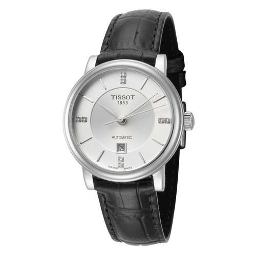 Женские часы с автоподзаводом Tissot Carson 30mm с бриллиантами T0502073711704