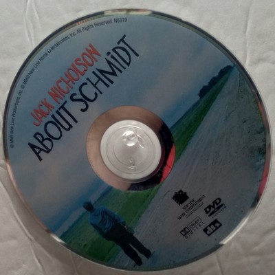 About Schmidt (DVD, 2002, Widescreen) DISC ONLY SHIPS FREE Jack Nicholson