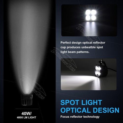 For 18-23 Jeep Wrangler JL 50" LED Light Bar+40W Pods+Pillar Mount Brackets,Wire