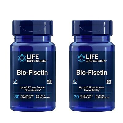 2 PACK Life Extension Bio-Fisetin Optimized Cellular Cognitive Longevity Support