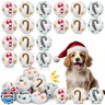 Syhood 60 Pcs Christmas Snowball Dog Toys Squeaky Christmas Snowball Fight Plush Toys for Xmas Indoor Outdoor Santa Elk for Small and Middle Pet Chew Pets Gifts (Candy Canes)