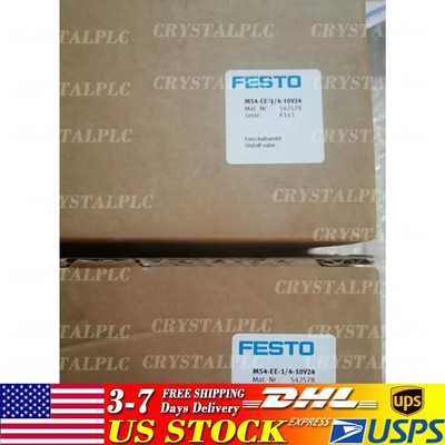 New MS4-EE-1/4-10V24 Festo 542578 On/off valve Fast Shipping