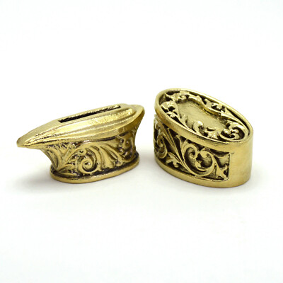 SET  1 BRONZE FINGER GUARD BOLSTER & POMMEL CUSTOM KNIFE HANDLE