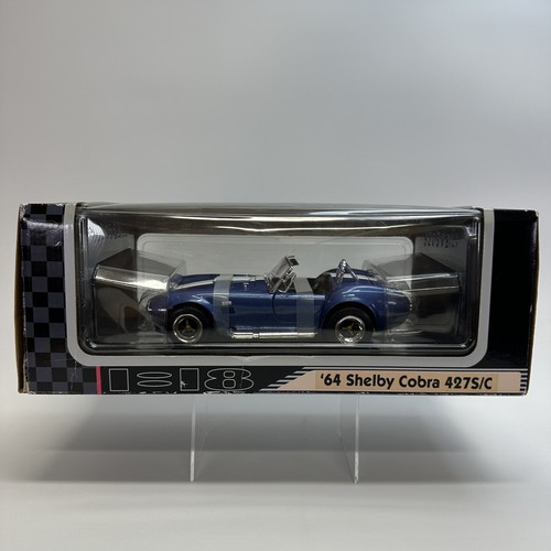 1964 Shelby Cobra 427 S/C - 1:18 Diecast Model Blue/White by Road