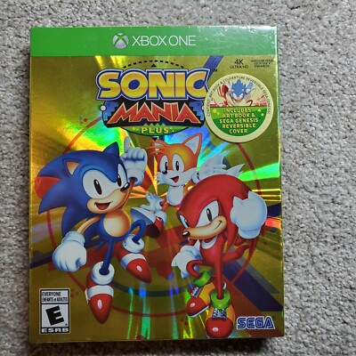 Sonic Mania Plus BRAND NEW SEALED Microsoft Xbox One Art Book Launch Edition