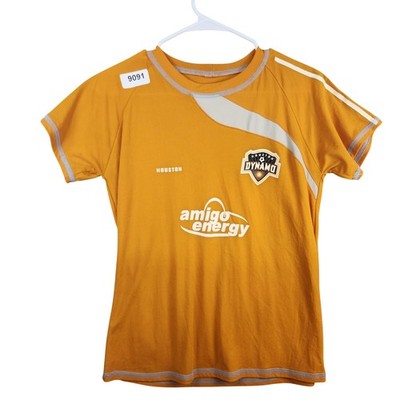 Houston Dynamo Jersey Womens Small Orange MLS Soccer Amigo Energy Sponsor