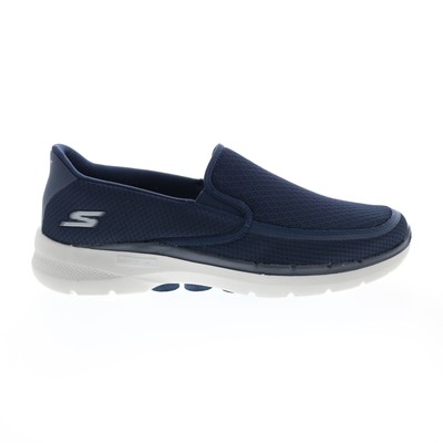 Skechers Go Walk 6 Orva 216200 Мужская синяя парусиновая спортивная обувь для ходьбы