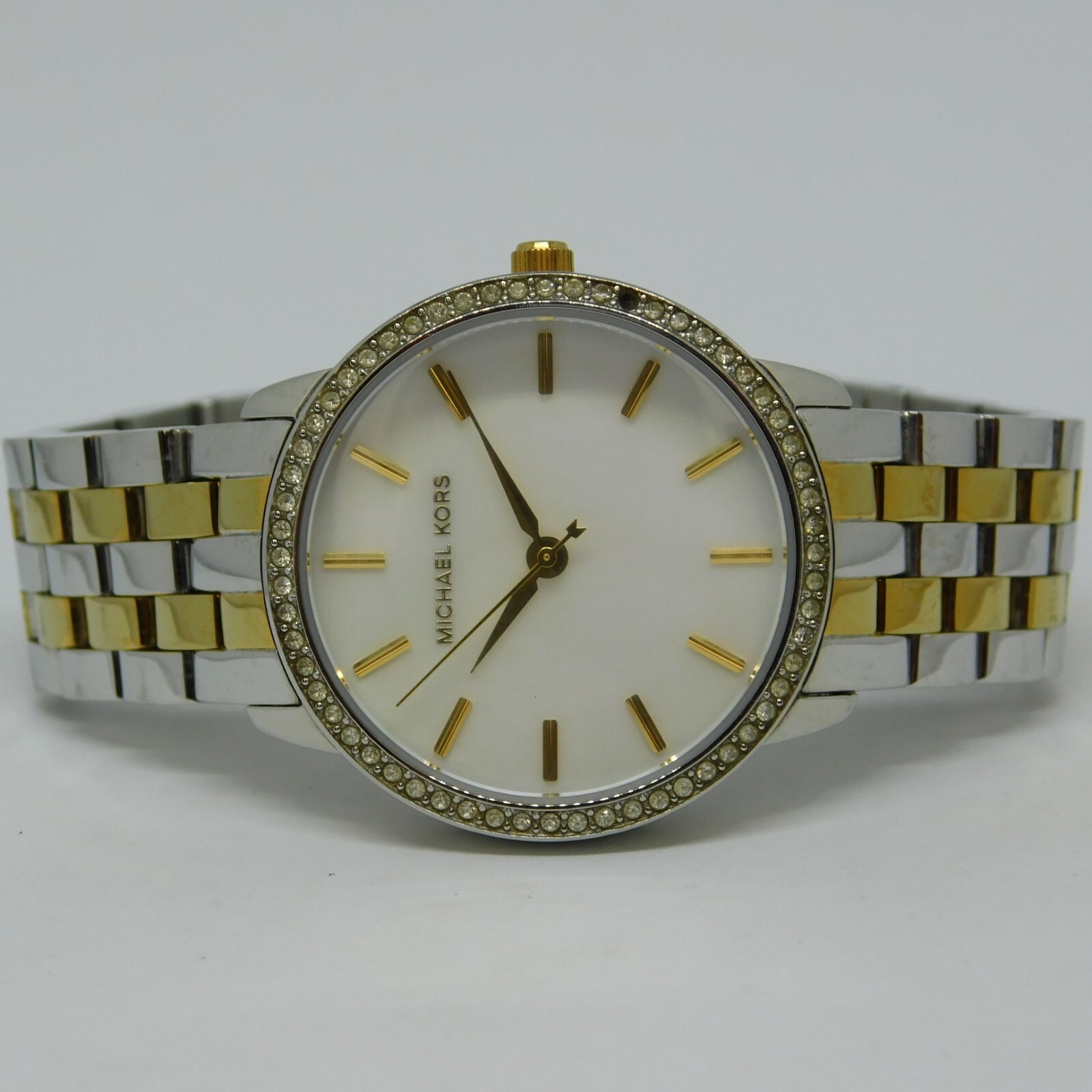 MICHAEL KORS MK-3139 Stainless Steel Quartz Women's Watch Sz