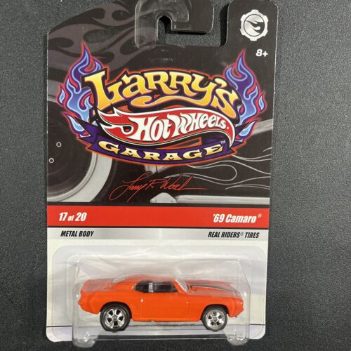 HOT WHEELS PHIL'S GARAGE 69 CHEVY CAMARO BLACK REAL RIDERS
