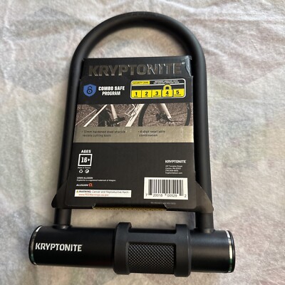 Kryptonite Combo U-Lock Bicycle Lock - Black