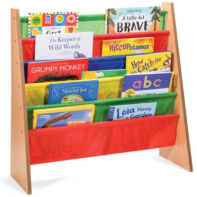 5 Pockets Book Shelf Organizer And Magazine Rack For Kids And Adults