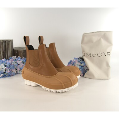 Stella McCartney Cuoio Vegan Leather Chain Sole Chelsea Duck