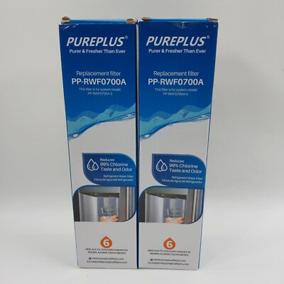 Pureplus Replacement Refrigerator Water Filters PP-RWF0700A (2-Pack)