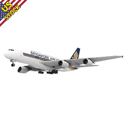DIY 24CM 1/120 A380 Singapore Airline Civil Airliner Paper Plane Model Aircraft