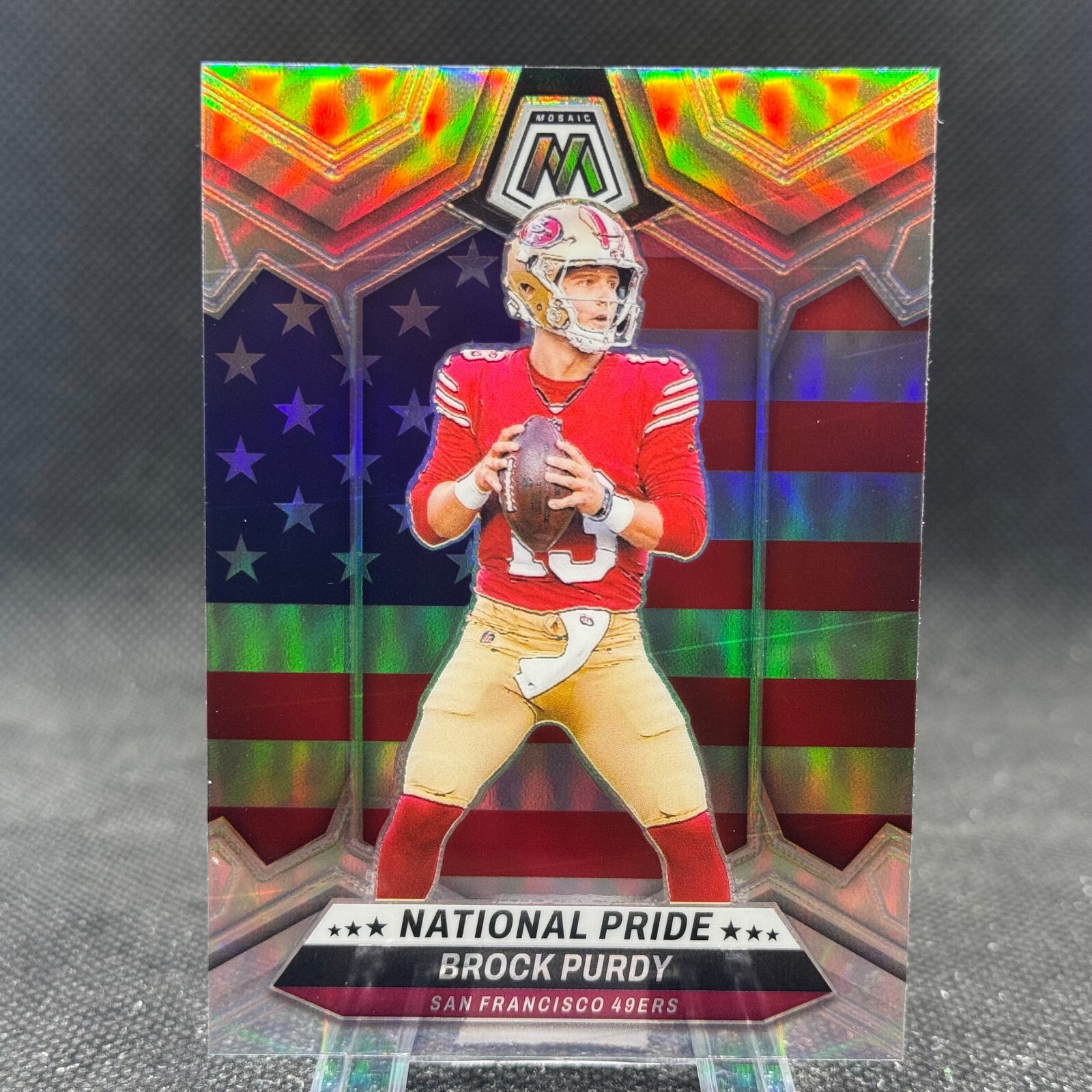 Brock Purdy 2024 Panini Mosaic Football National Pride