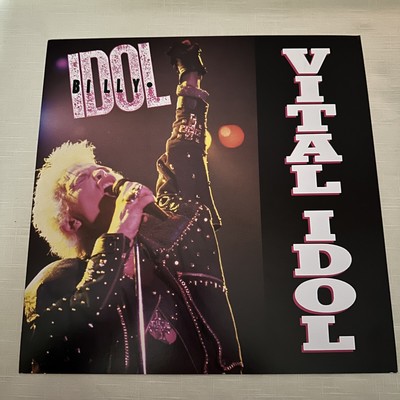 ORIGINAL BILLY IDOL ''VITAL IDOL'' PROMO ALBUM FLAT / POSTER 12'' x 12''