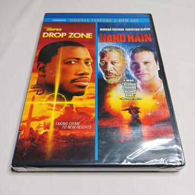 NEW Double Feature Action DVD 2008 Drop Zone & Hard Rain Wesley Snipes Freeman